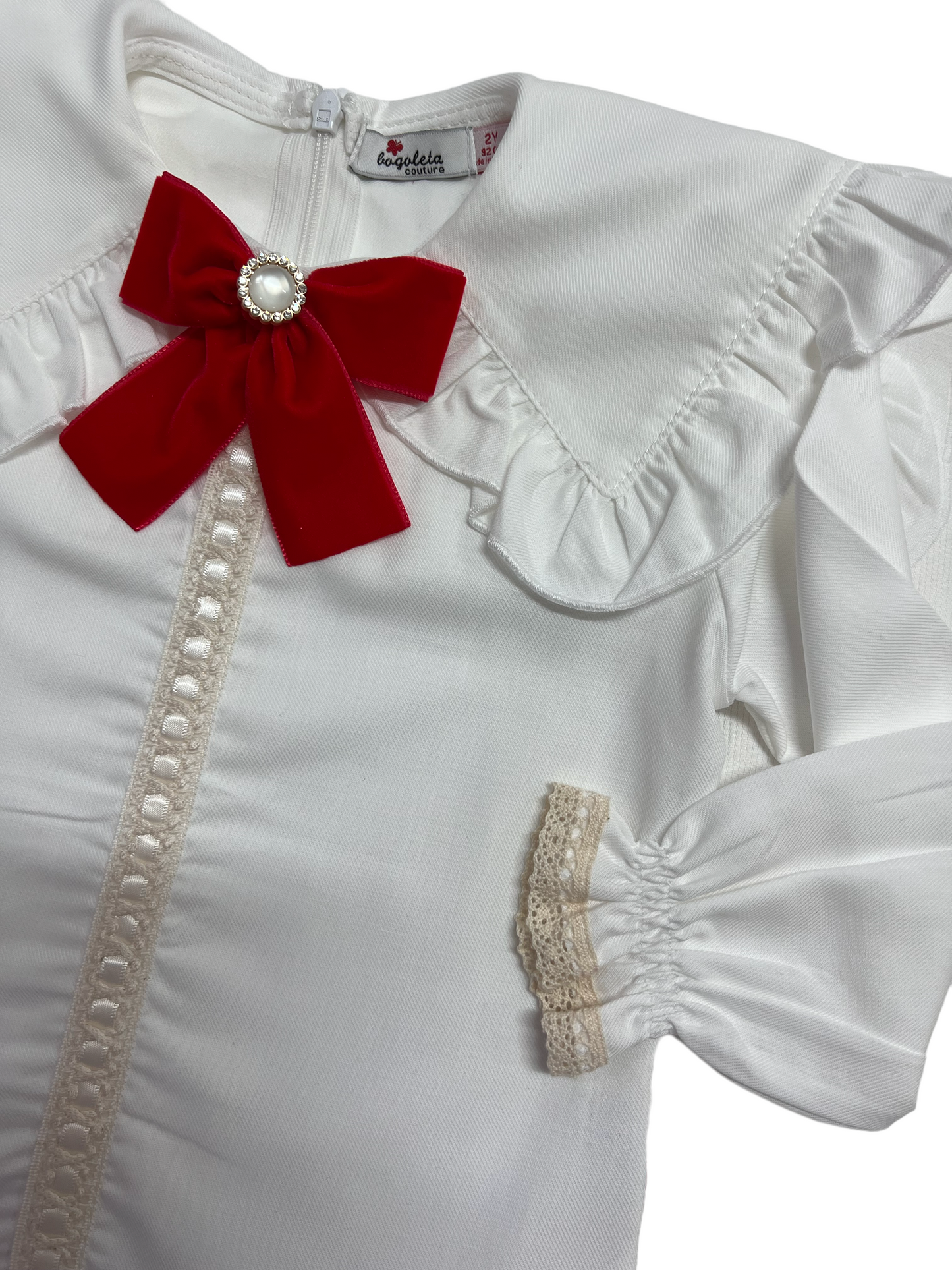 Sailor Collar Shirt with Removable Tie