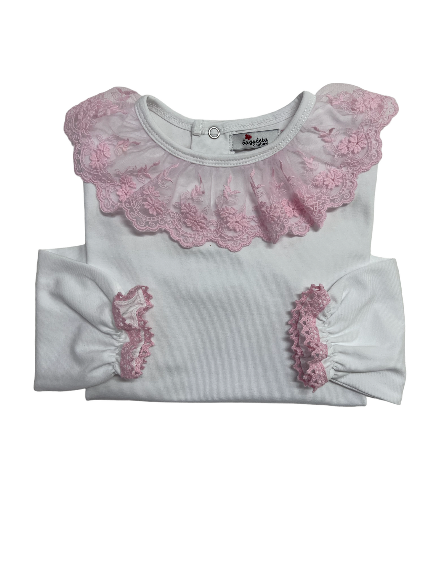 Victorian baby lace sweater - Marshmallow